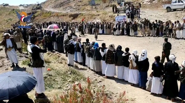 وقفة لقبائل مديرية مزهر في ريمة إعلاناً للنفير العام والتأكيد على ثبات الموقف