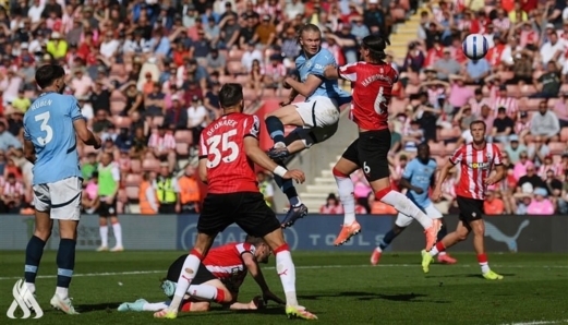 مانشستر سيتي يسقط في فخ التعادل السلبي امام ساوثهامبتون بالدوري الانجليزي