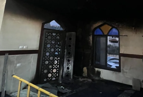مجلس الإفتاء الفلسطيني الأعلى يستنكر إحراق مسجد أبي بكر الصديق في قرية تل غرب نابلس