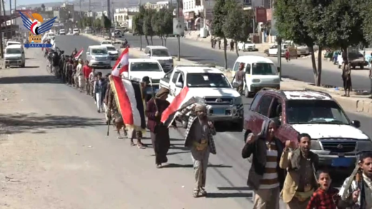 صنعاء .. مسير راجل ووقفة بسنحان بمرور عامين على عملية "طوفان الأقصى"