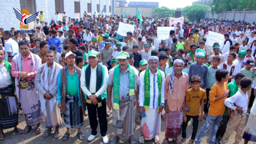 مسيرة طلابية بمديرية المراوعة في الحديدة بذكرى المولد النبوي وتضامناً مع فلسطين