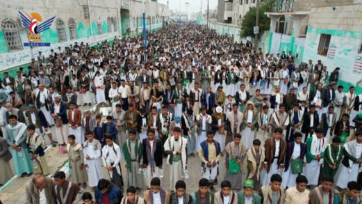 حجة تحتشد في 315 مسيرة تحت شعار "مع غزة لن نقبل بعار الخذلان مهما كانت جرائم العدوان"