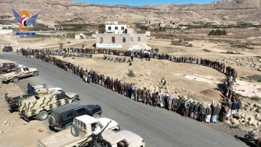 صنعاء .. وقفة مسلحة في بني حشيش تنديدًا بجريمة الإساءة للقرآن الكريم