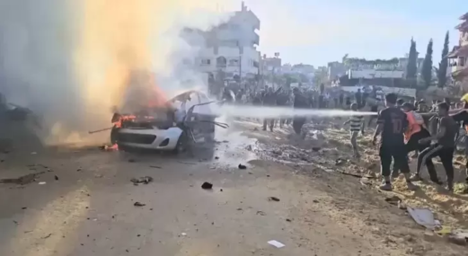 إصابة 4 فلسطينيين في قصف صهيوني على مخيم النصيرات وسط قطاع غزة