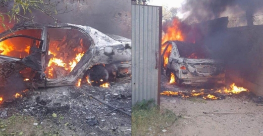 شهيدان إثر قصف العدو الصهيوني مركبة في خان يونس