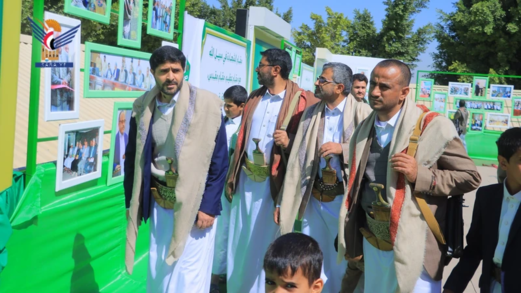 قيادة الهيئة العامة لرعاية أسر الشهداء تزور اضرحة الشهداء الصماد والرهوي والغماري