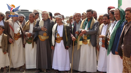 وقفة قبلية بمديرية بني الحارث في أمانة العاصمة دعماً للقضية الفلسطينية  