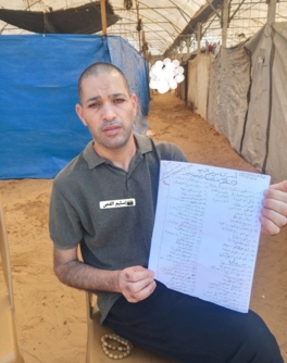 قائمة تضم أسماء 48 أسيرًا فلسطينيا من غزة يتواجدون في سجن "عوفر"