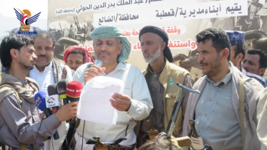 نكف قبلي في قعطبة بالضالع استجابة لدعوة قائد الثورة لإنهاء العدوان والحصار