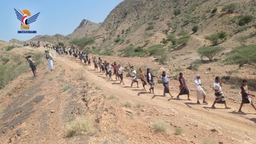 مسير لـ600 من خريجي دورات التعبئة العامة في مديرية جبل راس بالحديدة