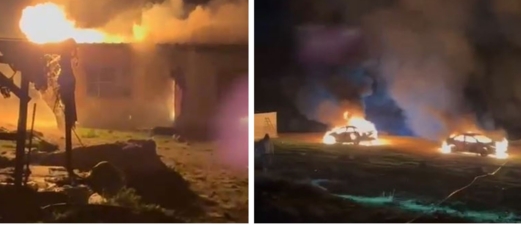 إصابات وإحراق مساكن ومركبتين في هجوم واسع للمستوطنين على تجمع خلة السدرة في القدس وآخرون يهاجمون مركبة شمال غرب رام الله