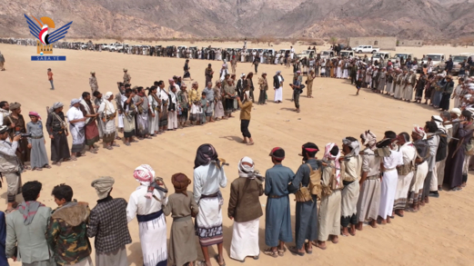 نكف قبلي مسلح لقبائل مراد وبني عبد بمأرب إعلانا للجهوزية والاستنفار