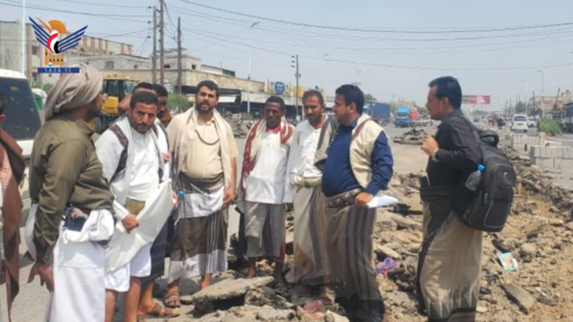 الحديدة .. تدشين أعمال إنشاء الجزيرة الوسطية وترميم وإنارة الشارع العام بالمرواعة