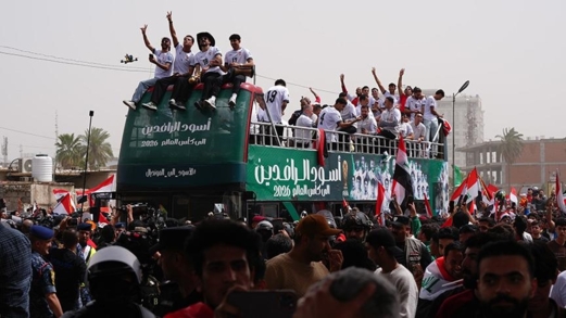 استقبال رسمي وشعبي حاشد للمنتخب العراقي في بغداد عقب تأهله لكأس العالم 2026