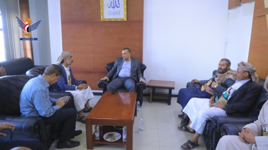 البشيري وقطينة يناقشان سبل تنفيذ مشاريع التمكين الاقتصادي بالمحويت البشيري وقطينة يناقشان سبل تنفيذ مشاريع التمكين الاقتصادي بالمحويت