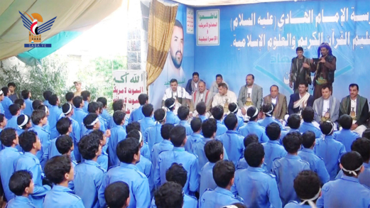 حامد والمتوكل والشامي وعوض يتفقدون الدورات الصيفية بمدرسة الإمام الهادي في صعدة