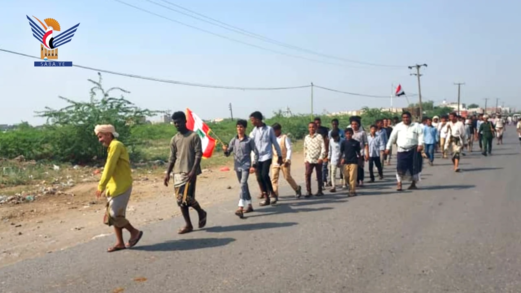 الحديدة .. مسير شعبي لخريجي دورات "طوفان الأقصى" في المراوعة