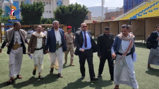 أمين العاصمة يطّلع على تجهيزات مهرجان خيرات اليمن