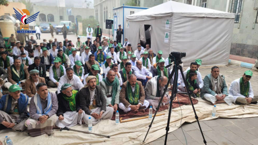 فعالية خطابية للقطاع الصحي بمديرية مناخة في محافظة صنعاء