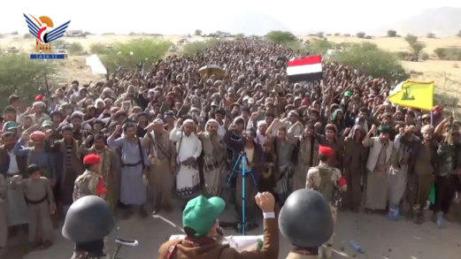 مسيرات حاشدة بمأرب نصرة لغزة وتنديدا باستمرار جرائم الإبادة والتجويع بحق سكانها