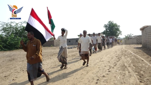 مسير شعبي لخريجي دورات "طوفان الأقصى" في القناوص بالحديدة