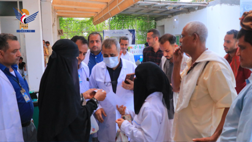 تدشين المخيم الطبي المجاني للأمراض النفسية والعصبية بهيئة مستشفى الثورة بالحديدة