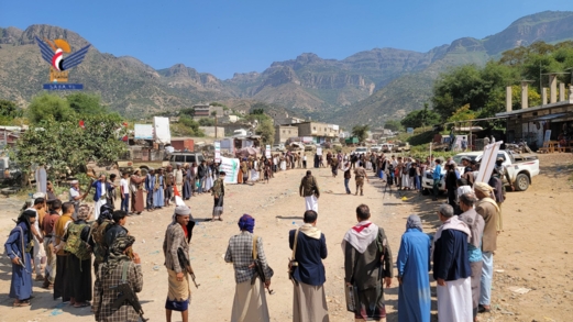 وقفات حاشدة في يريم ومذيخرة وريف إب تنديدًا بجرائم الصهاينة في غزة