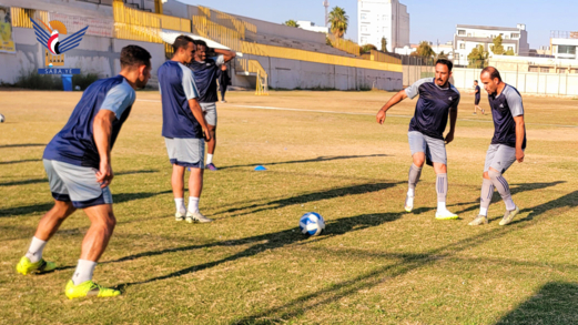 الأهلي يجري حصة تدريبية في أربيل