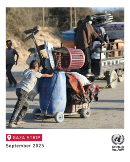 "أونروا": استمرار النزوح الجماعي في قطاع غزة وسط ظروف مأساوية