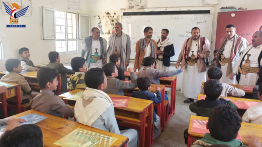 تفقد الدورات الصيفية في مديرية بني العوام بحجة