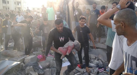 استشهاد ستة فلسطينيين في قصف صهيوني على خان يونس جنوبي قطاع غزة