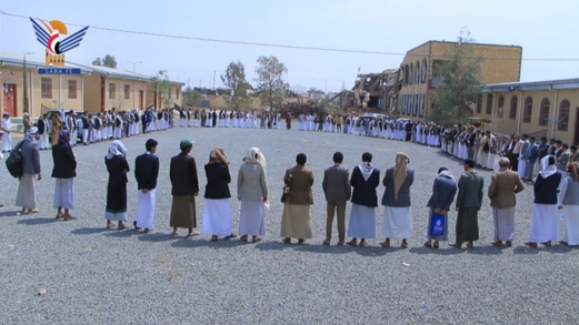 وقفات بجامعة صعدة تأييدًا لحظر الملاحة البحرية على العدو السعودي