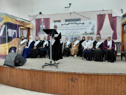  غزة تحتفي بتخرج عدد من حافظات القرآن الكريم في مخيم المغازي