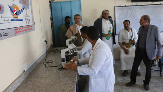 المولّد والمساوى يتفقدان العمل بمستشفى تعز العام وأقسام جامعة تعز