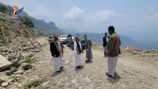 افتتاح مشاريع طرق بمبادرات مجتمعية بمديرية كحلان عفار في حجة