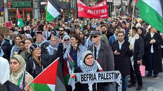 متظاهرون في ستوكهولم: لا لتهجير الفلسطينيين من غزة