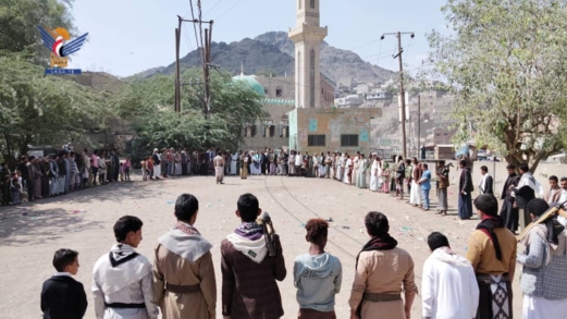  وقفات في محافظة تعز وفاءً للشهداء وتأكيدًا على استمرار التعبئة