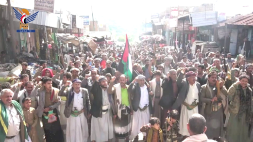 محافظة صنعاء .. مسيرات ووقفات قبلية حاشدة تضامنًا مع الشعب الفلسطيني