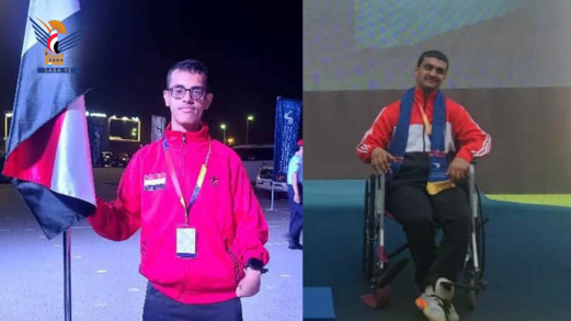 خالد الدرم يهدي اليمن برونزية في دورة ألعاب غرب آسيا البارالمبية في مسقط
