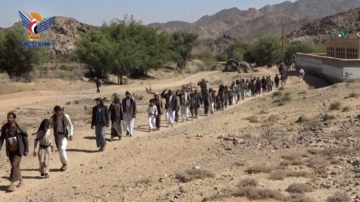 مأرب .. مسير راجل لخريجي دورات "طوفان الأقصى" بمديرية بدبدة 