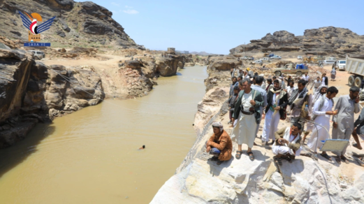 محافظ صعدة يتفقد سير العمل بمشروع سد اللجم في مديرية سحا