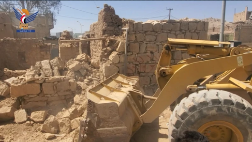 إزالة البناء العشوائي في مدينة عمران