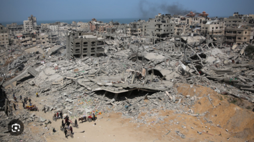 العدو الصهيوني يواصل عمليات قصف ونسف مباني سكنية شرقي قطاع غزة