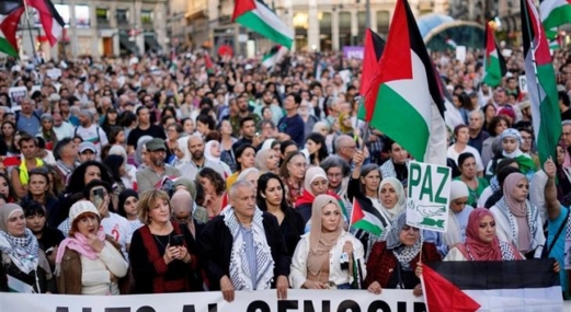 مظاهرة في العاصمة البنغلاديشية تضامنا مع غزة