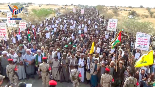 18​مسيرات حاشدة وعشرات الوقفات بمأرب​ نصرة لغزة ورفضا لمؤامرات الأعداء