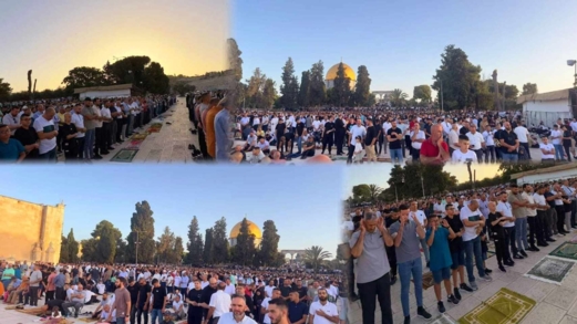 فلسطينيون يؤدون صلاة العيد على أنقاض المنازل المدمرة في قطاع غزة