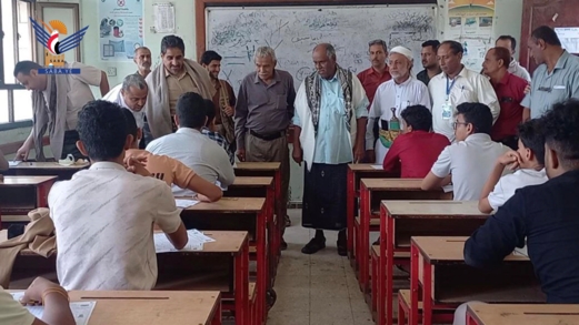 تفقد اختبارات الشهادة الثانوية العامة بمحافظة الحديدة 