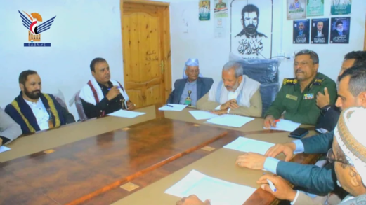 مناقشة مستوى أداء المكاتب التنفيذية بالضالع