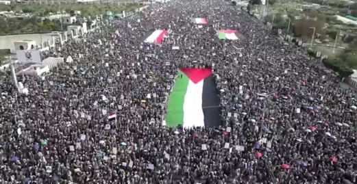 مسيرات مليونية في اليمن: ثبات مع غزة حتى النصر