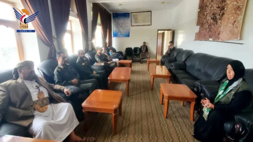 تفقد سير العمل بفرع إدارة الأحداث بالمحويت